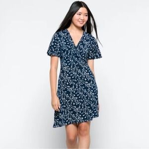 Cute Blue Dress with White Flowers